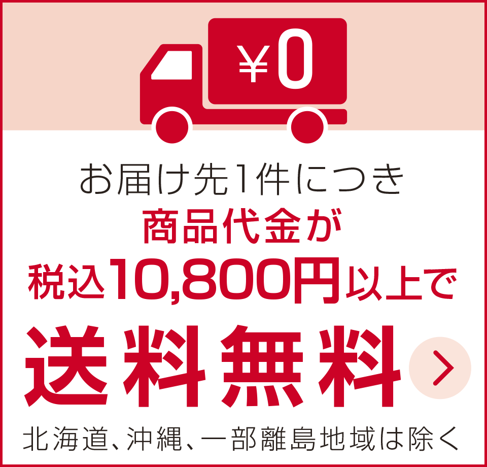 10,800円以上で送料無料