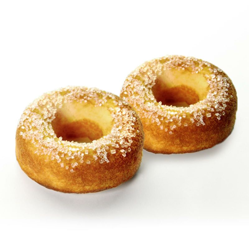 文明堂のカステラドーナツ ＜ざらめ味＞ 2個 （商品番号：D502）