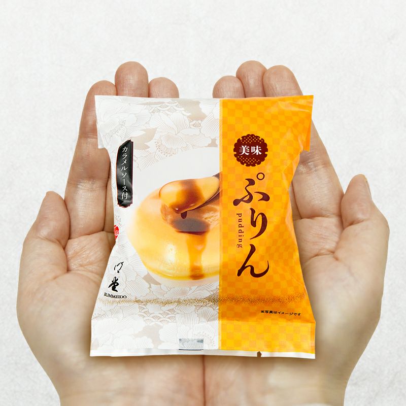 文明堂のプリン  包装イメージ